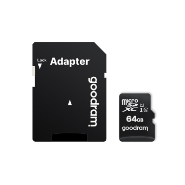 Karta pamięci micro SDXC 64GB GOODRAM klasa 10 UHS1 M1AA-0640R12